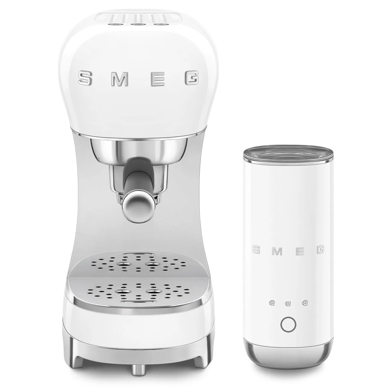  Smeg ECF12WHEU Espresso Makinesi Beyaz + Süt Köpürtme