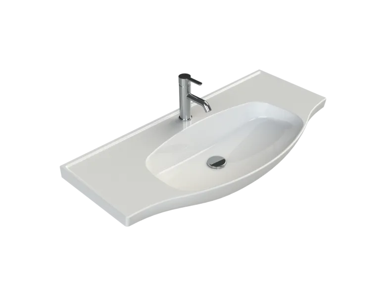 Etajerli Lavabo, Lila, 100x46,5 cm