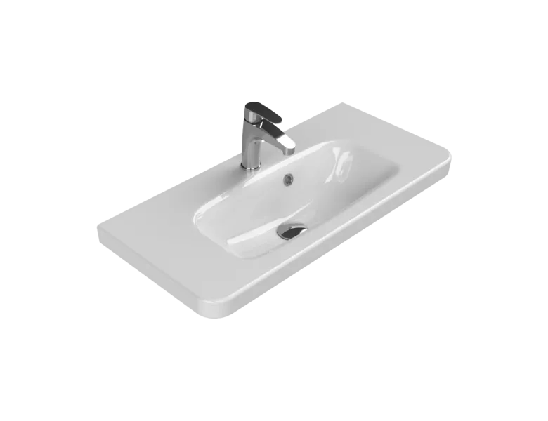 Etajerli Lavabo, Noura, 80x38 cm
