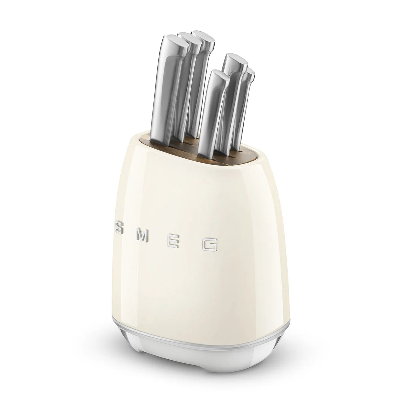 Smeg KBSF02CR Retro Standlı Bıçak Seti Krem