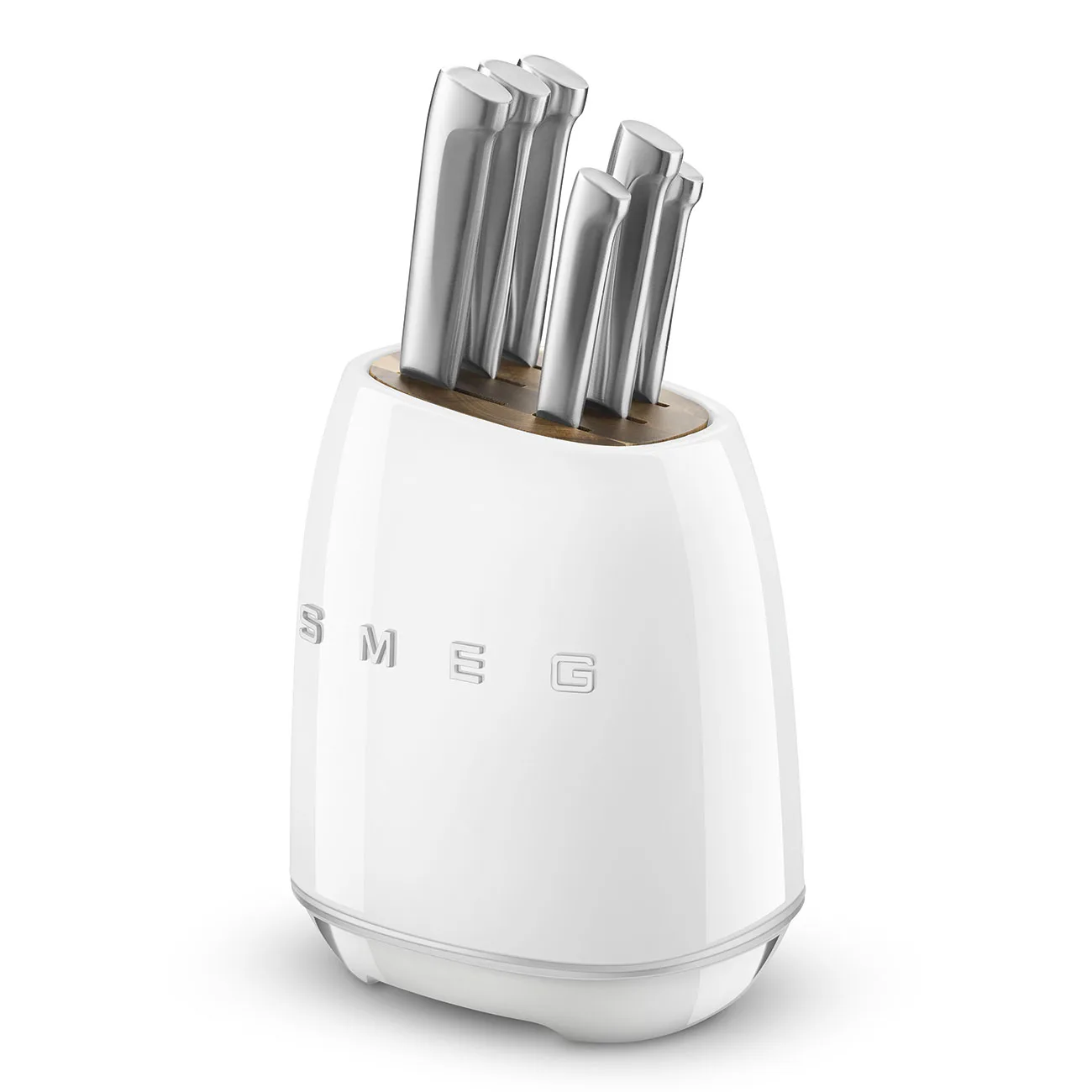 Smeg KBSF02WH Retro Standlı Bıçak Seti Beyaz