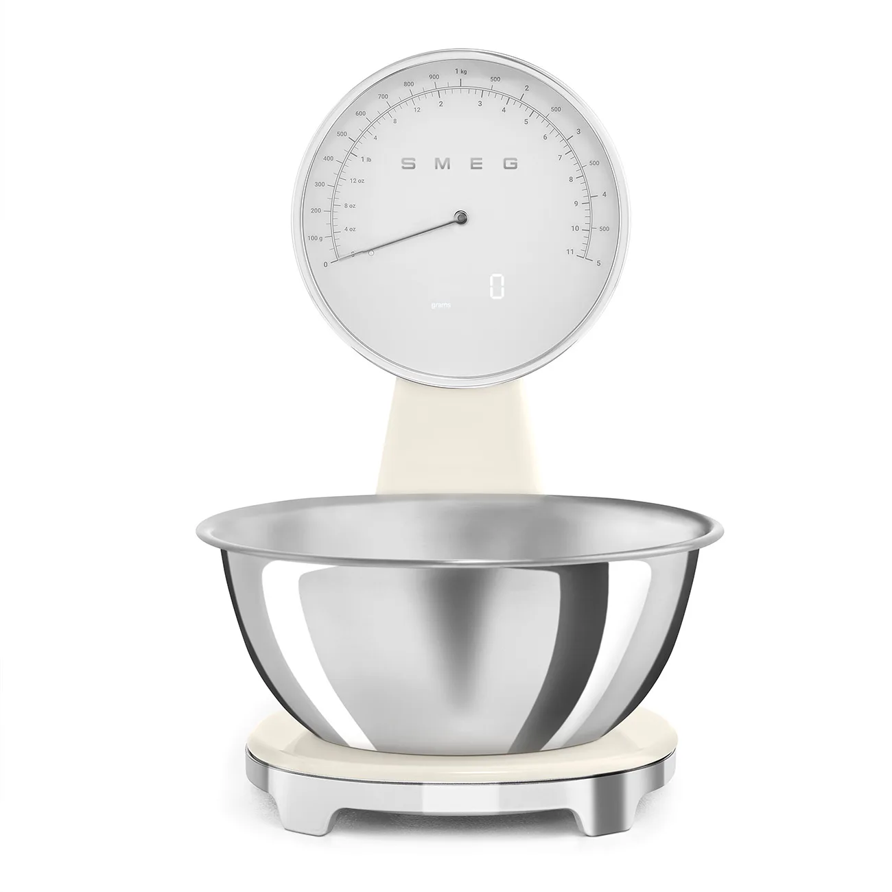 Smeg KSF01CRWW Retro Analog Mutfak Tartısı Krem