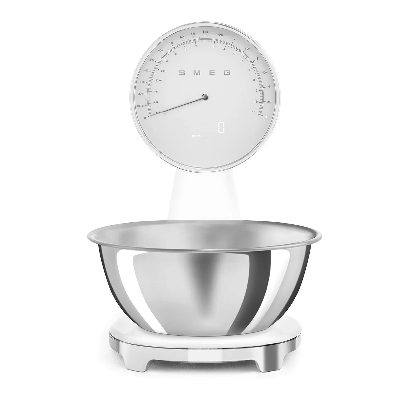 Smeg KSF01WHWW Retro Analog Mutfak Tartısı Beyaz