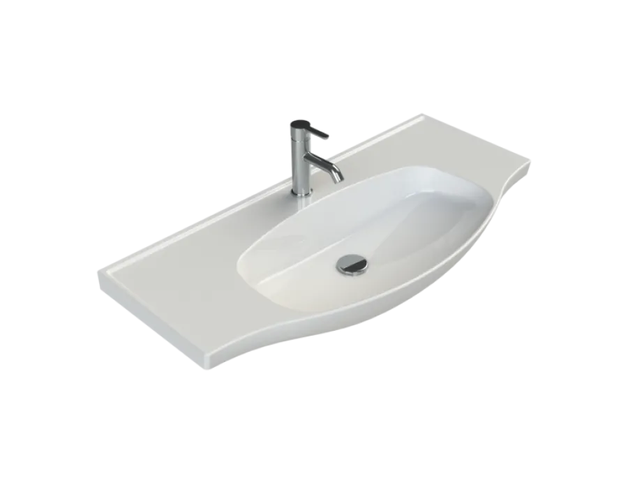 Etajerli Lavabo, Lila, 100x46,5 cm
