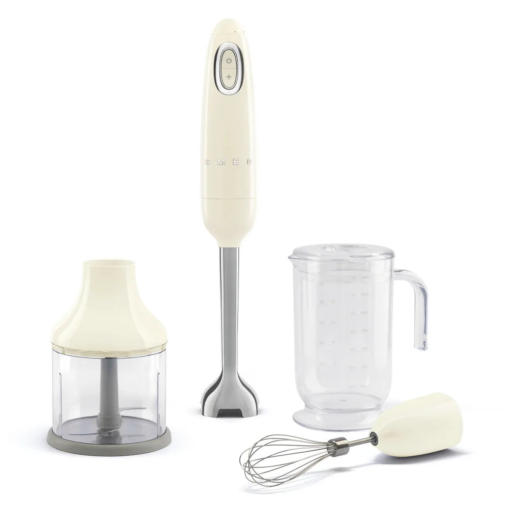 Smeg HBF03CREU Aksesuarlı El Blender Seti Krem
