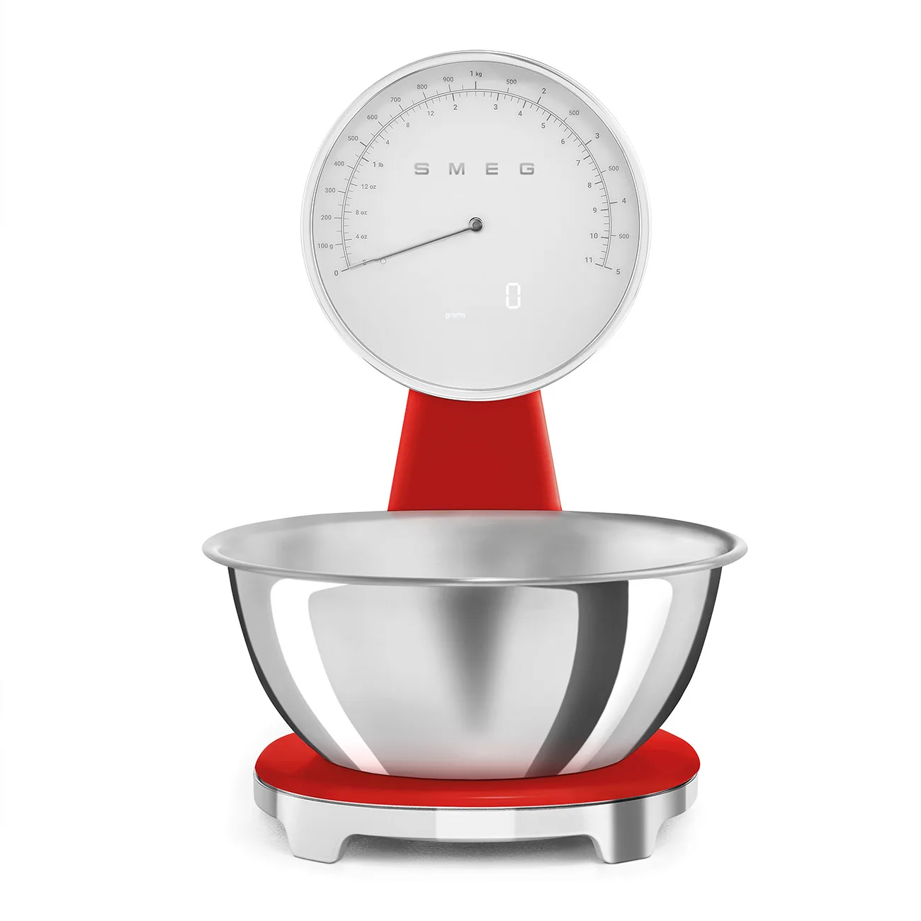 Smeg KSF01RDWW Retro Analog Mutfak Tartısı Kırmızı