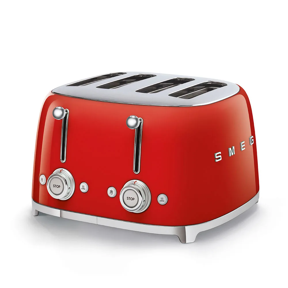 Smeg TSF03RDEU 4 X 1 Dilim Ekmek Kızartma Kırmızı