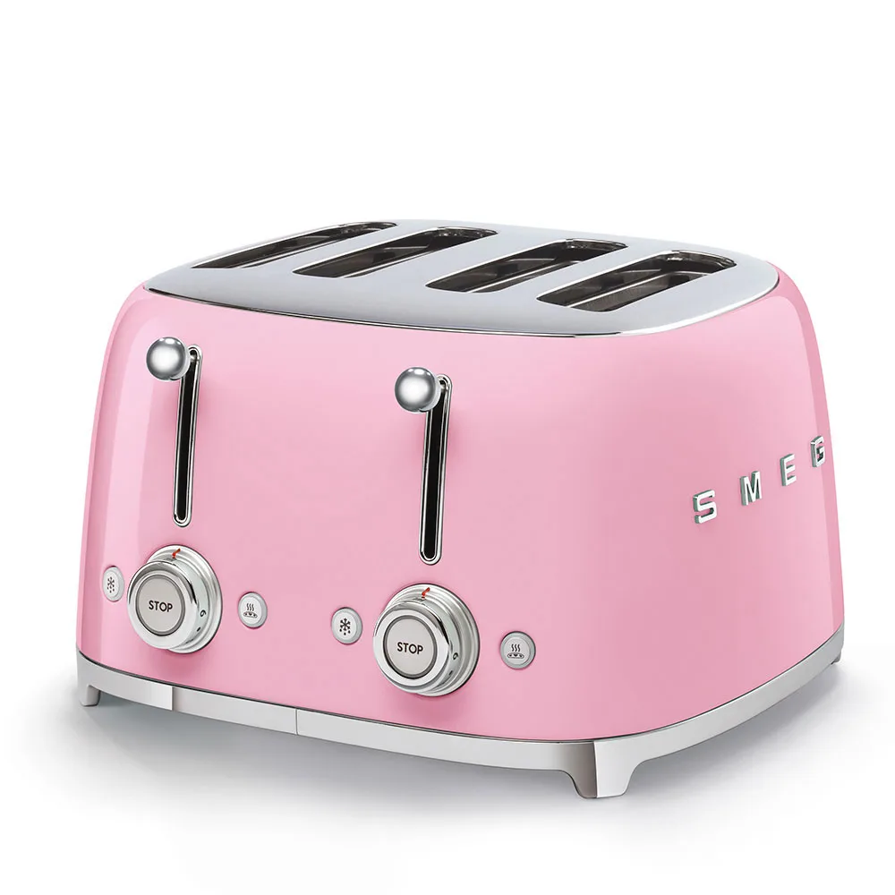 Smeg TSF03PKEU 4 X 1 Dilim Ekmek Kızartma Pembe